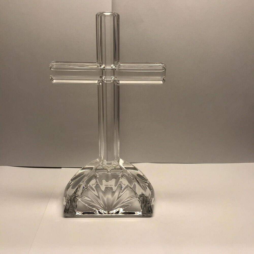 Elegant Clear Glass Cross